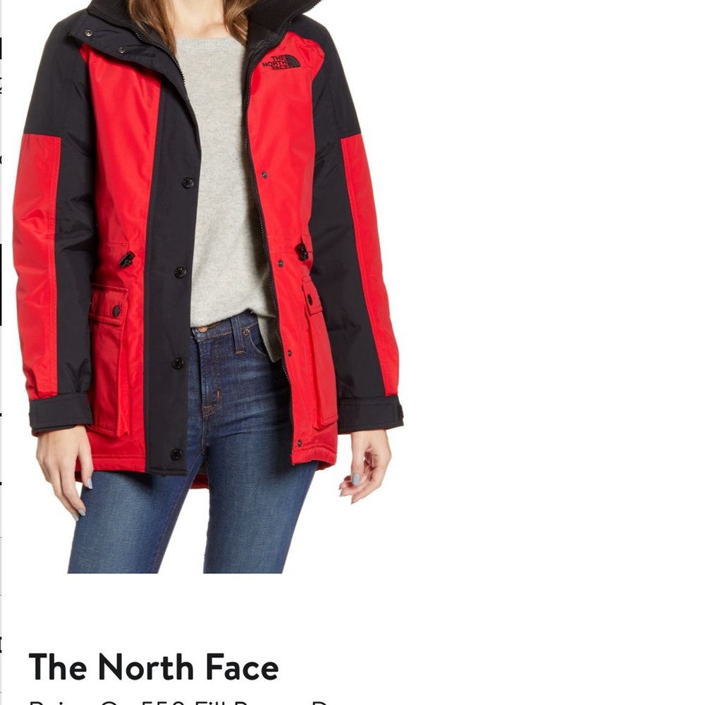 The North Face Women’s Reign On 550 Fill Down Hooded Parka Red